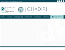 Tablet Screenshot of ghadiridental.com